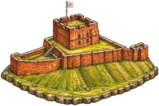 Illustrated adventure version of Carlisle Castle