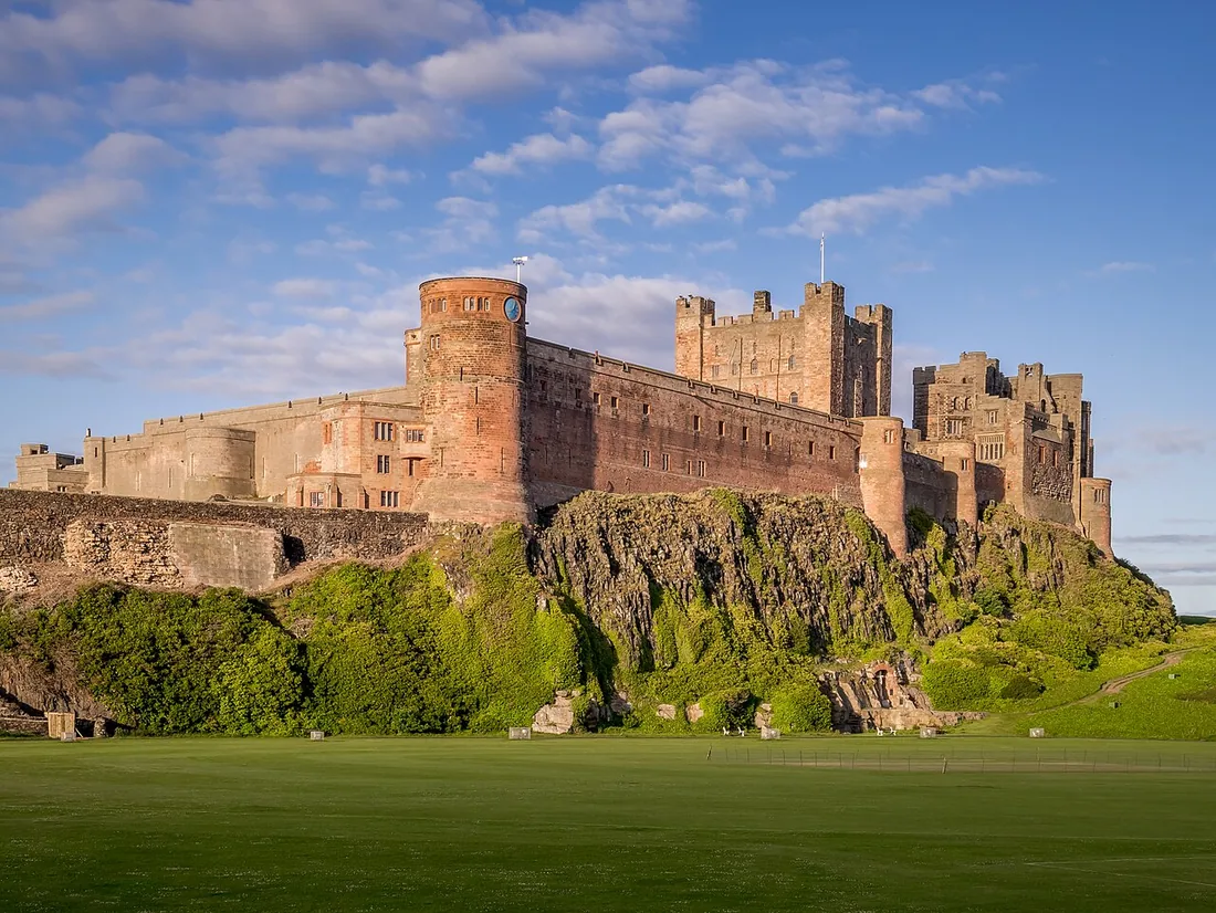Exterior view of Bamburgh Castle