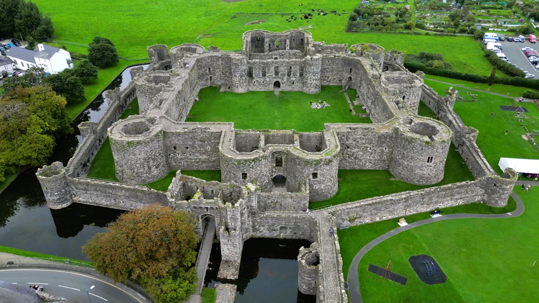 Exterior view of Beaumaris Castle