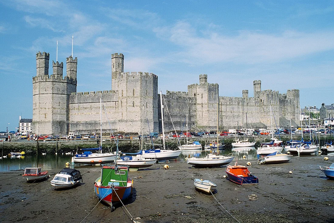 Exterior view of Caernarfon Castle