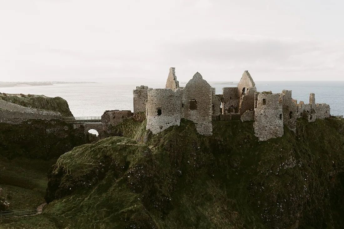 Exterior view of Dunluce Castle