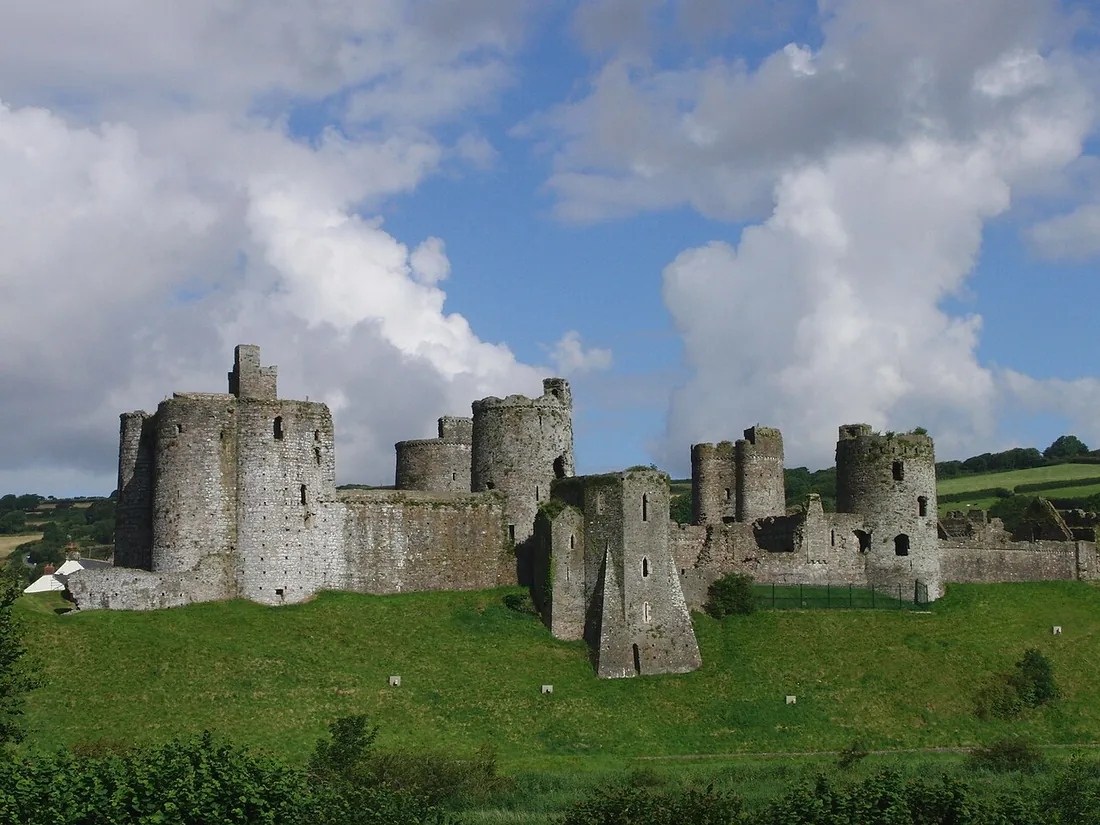 Exterior view of Kidwelly Castle