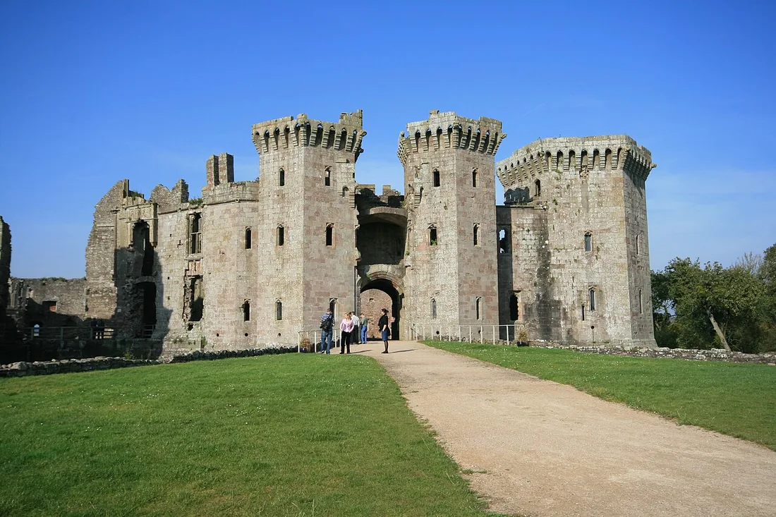 Exterior view of Raglan Castle
