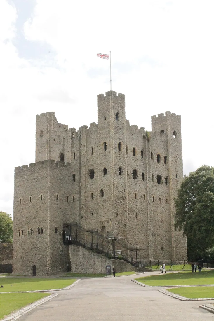 Exterior view of Rochester Castle
