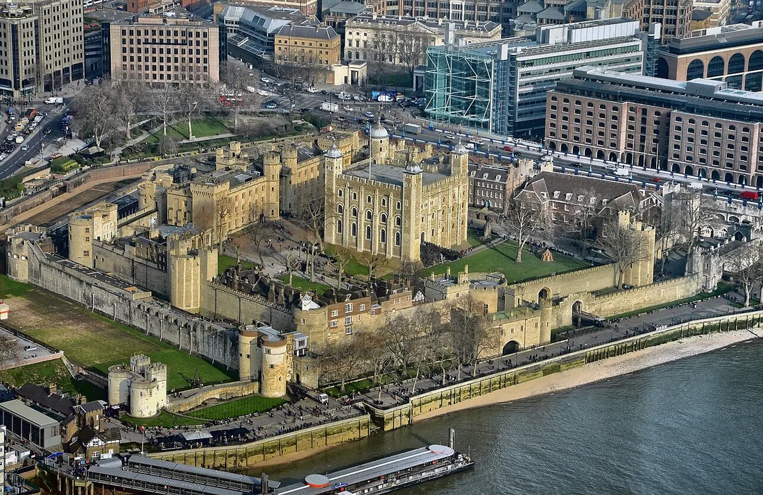 Exterior view of Tower of London